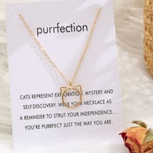 - Purrfection cat pendant